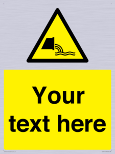 Custom Warning sewage effluent outfall